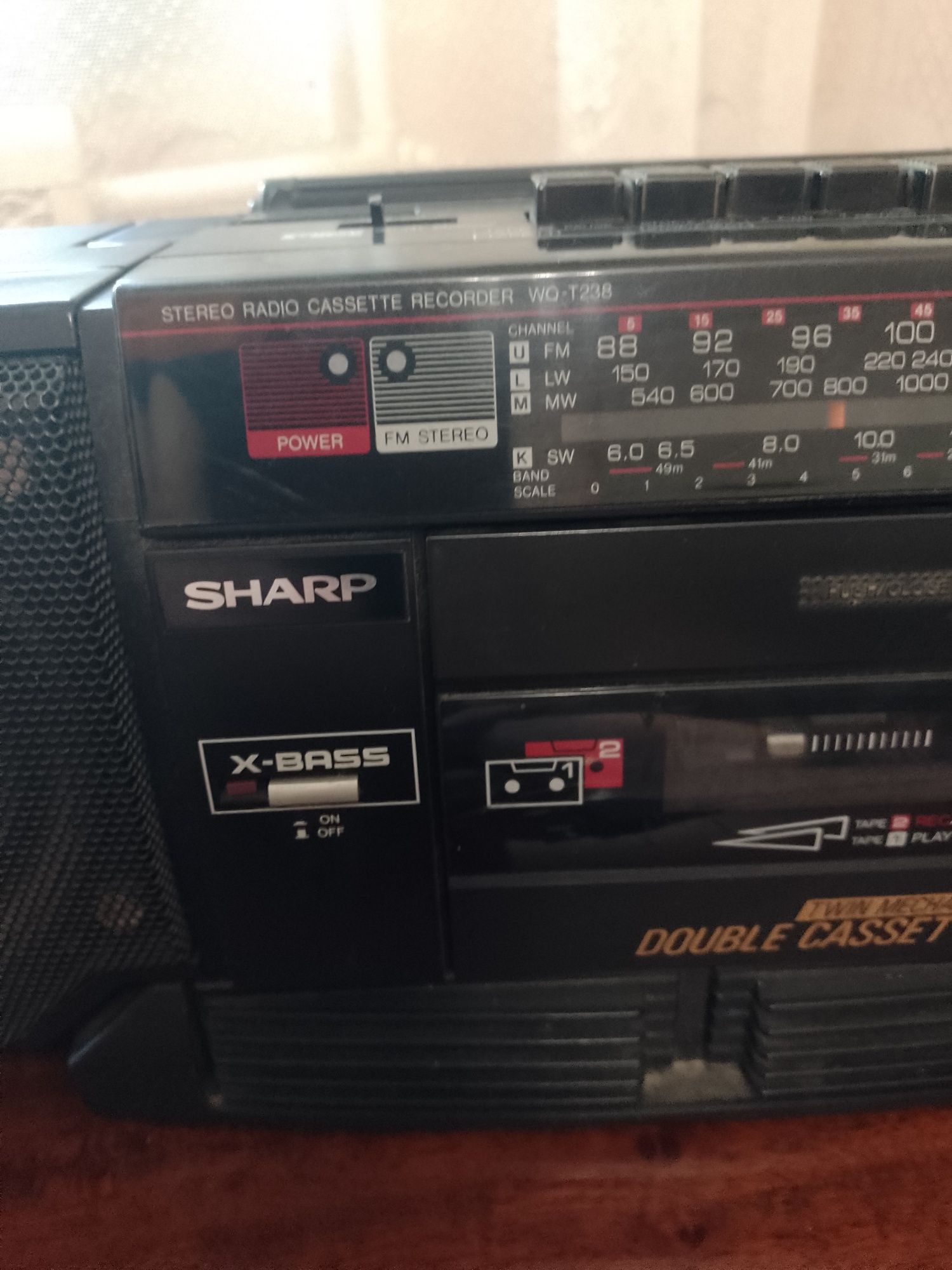 Магнитофон двух кассетный Sharp