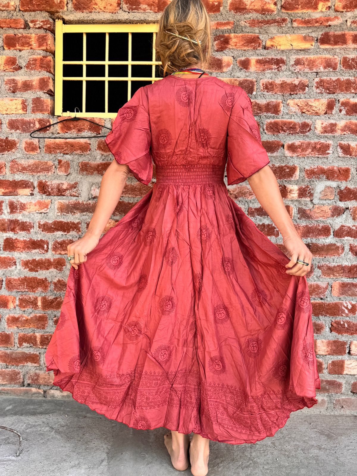 Sukienka hippie boho maxi długa