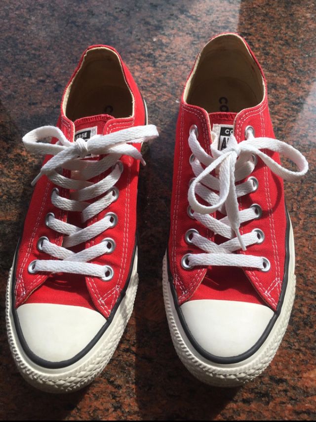 Trampki converse 37.5 czerwone niskie jak nowe