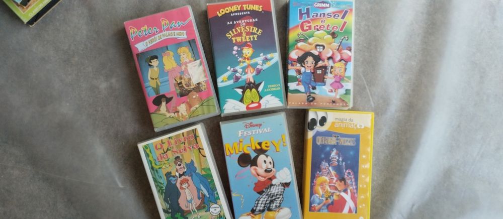 Cassetes VHS Filmes infantis