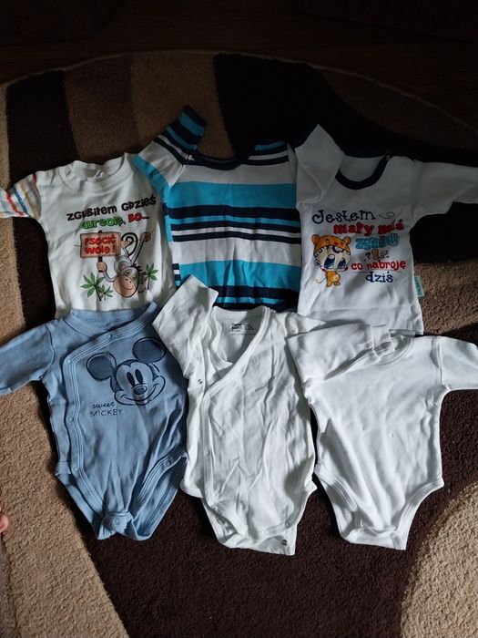 Body długi rękaw 12 szt. r.62