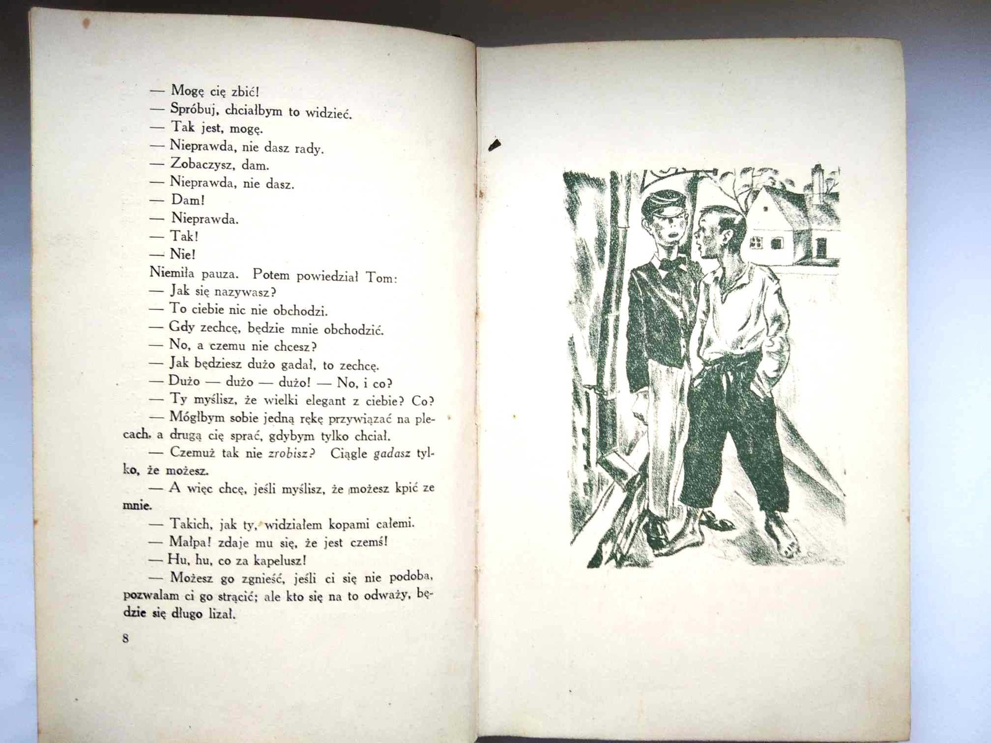 Przygody Tomka Sawyera - Mark Twain – tom 2, wyd.1925, unikat