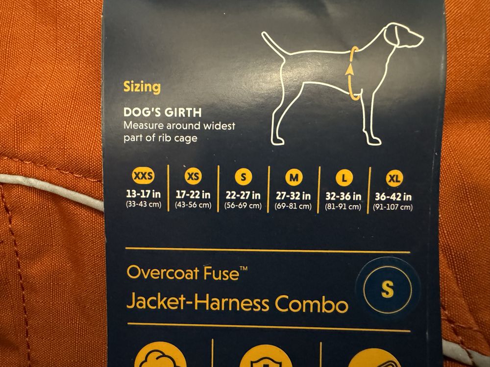 Ruffwear overcoat fuse kurtko szelki z polarem dla psa