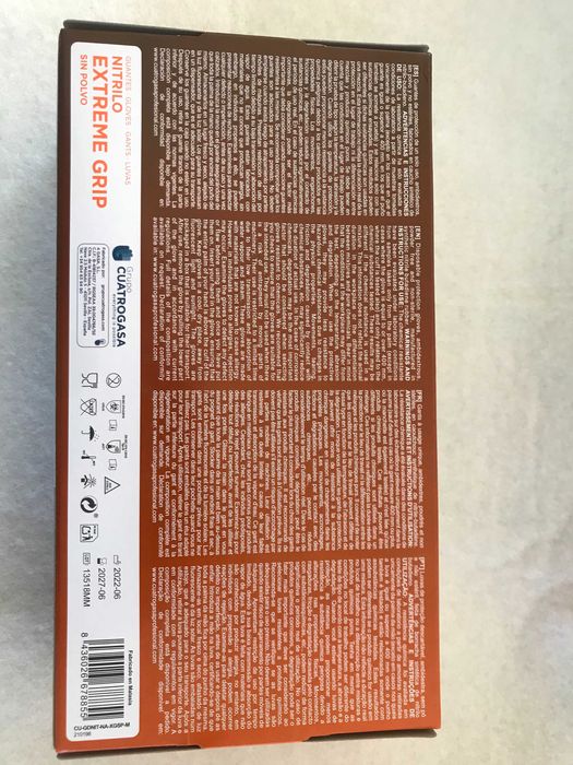 Luvas Nitrilo Laranja Extreme Grip