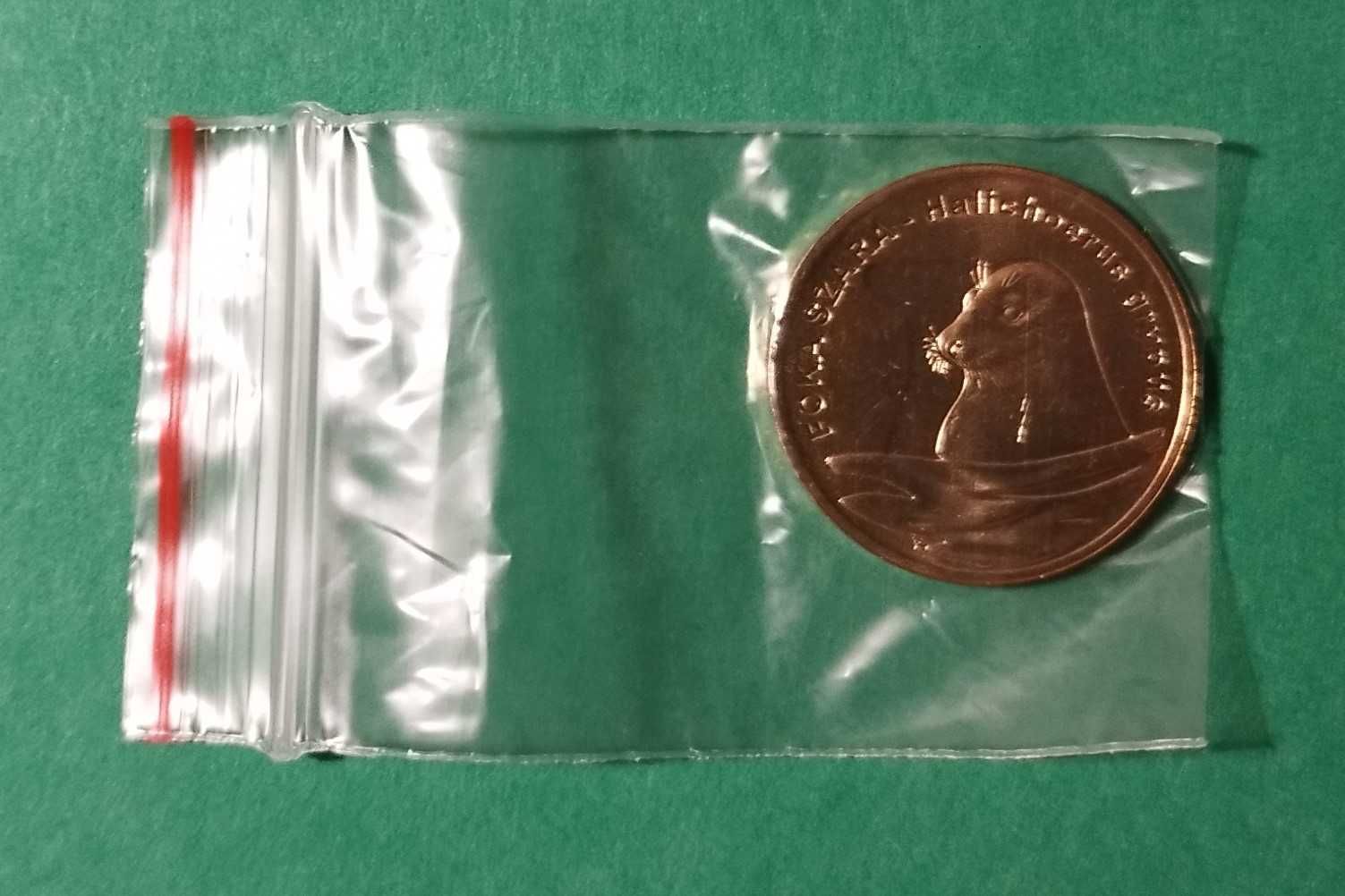 2 zł Zwierzęta Świata, Foka Szara /Halichoerus/