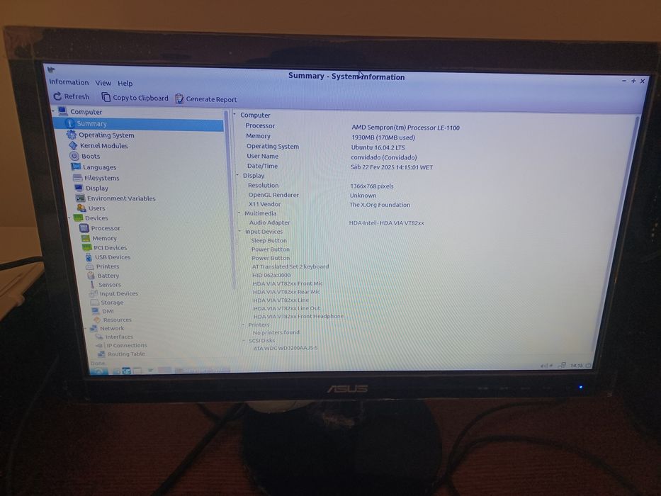 Computador com Processador Amd Sempron, 320GB Ssd, 2GB Ram