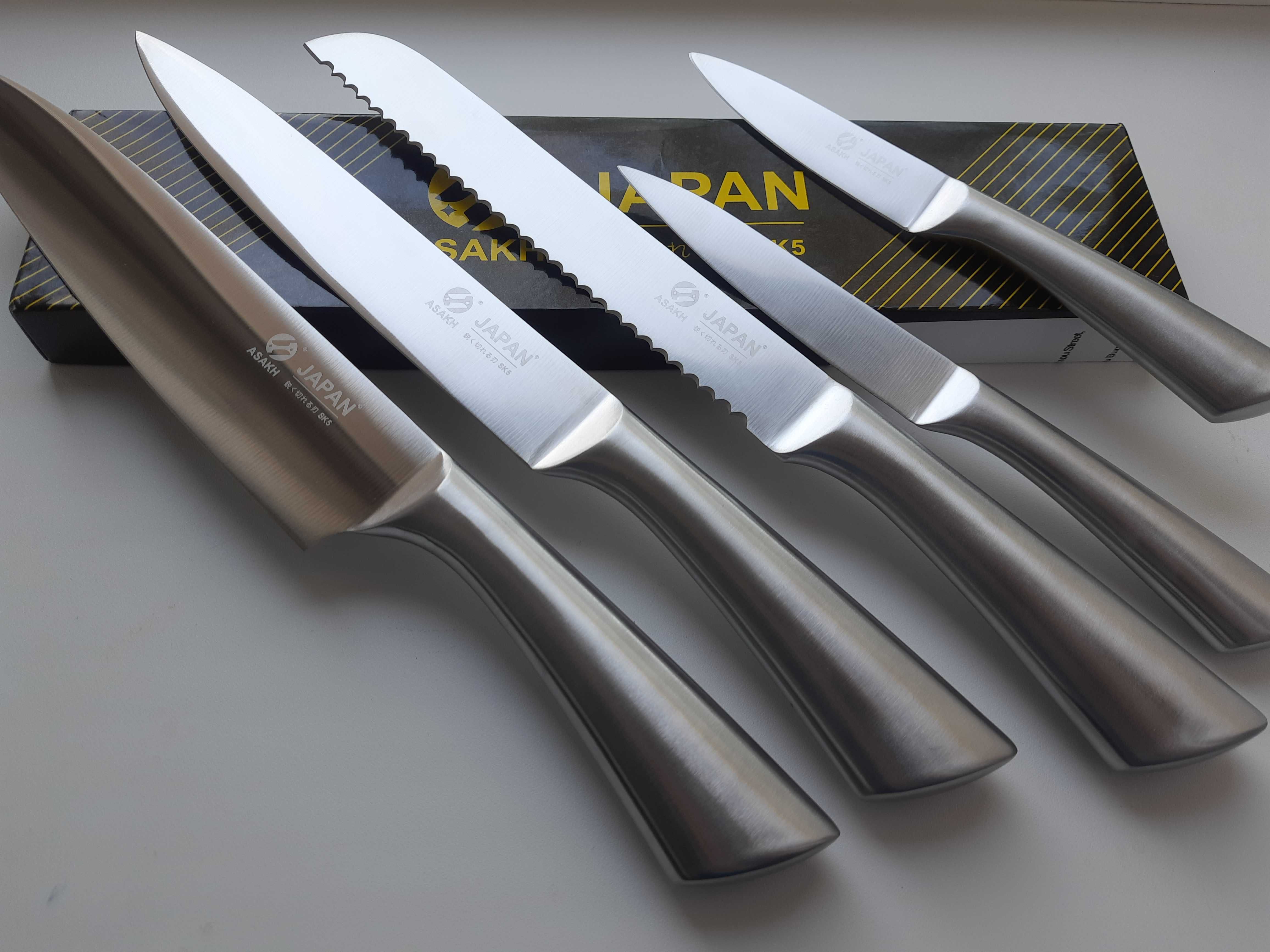 Набір Цільнометалевих Професійних Ножів - Сталь 3CR13MOV Japan