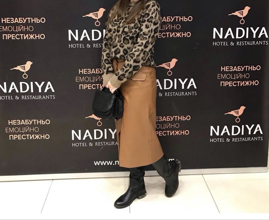 Спідниця з еко шкіри