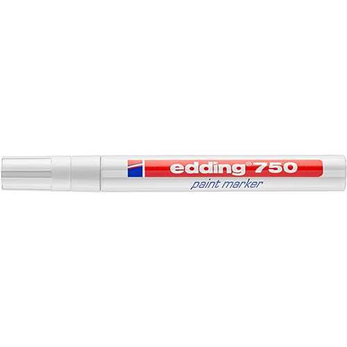 Marcador Tinta Branca EDDING 750 Selado (2-4 mm - Branco)