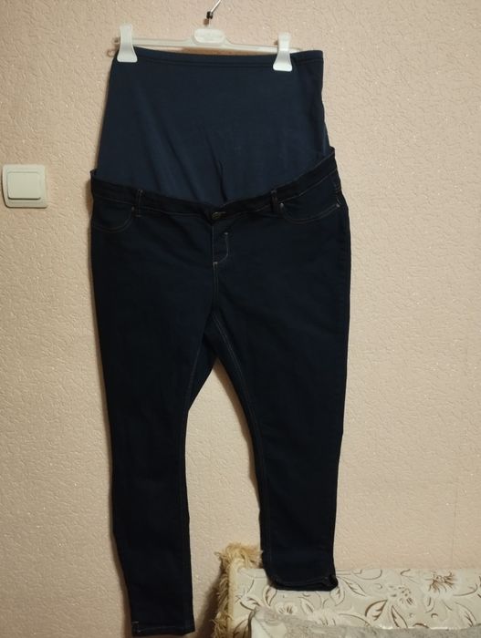 Джинси сині скінні для вагітних,розмір євро 22(50) на 56розмір