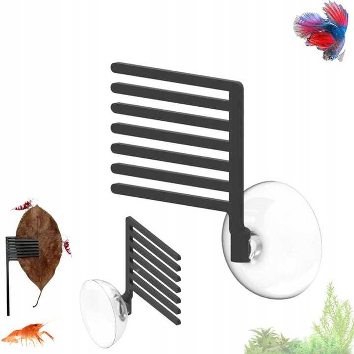 Uchwyt na liście akwariowe -Dla krewetek Na pokarm ketapang Przyssawka