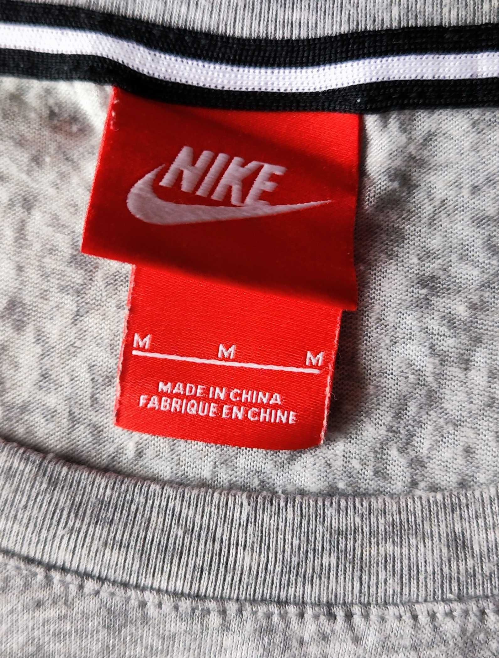 Nike szara bluzka t-shirt fitness lekka melanż M/L