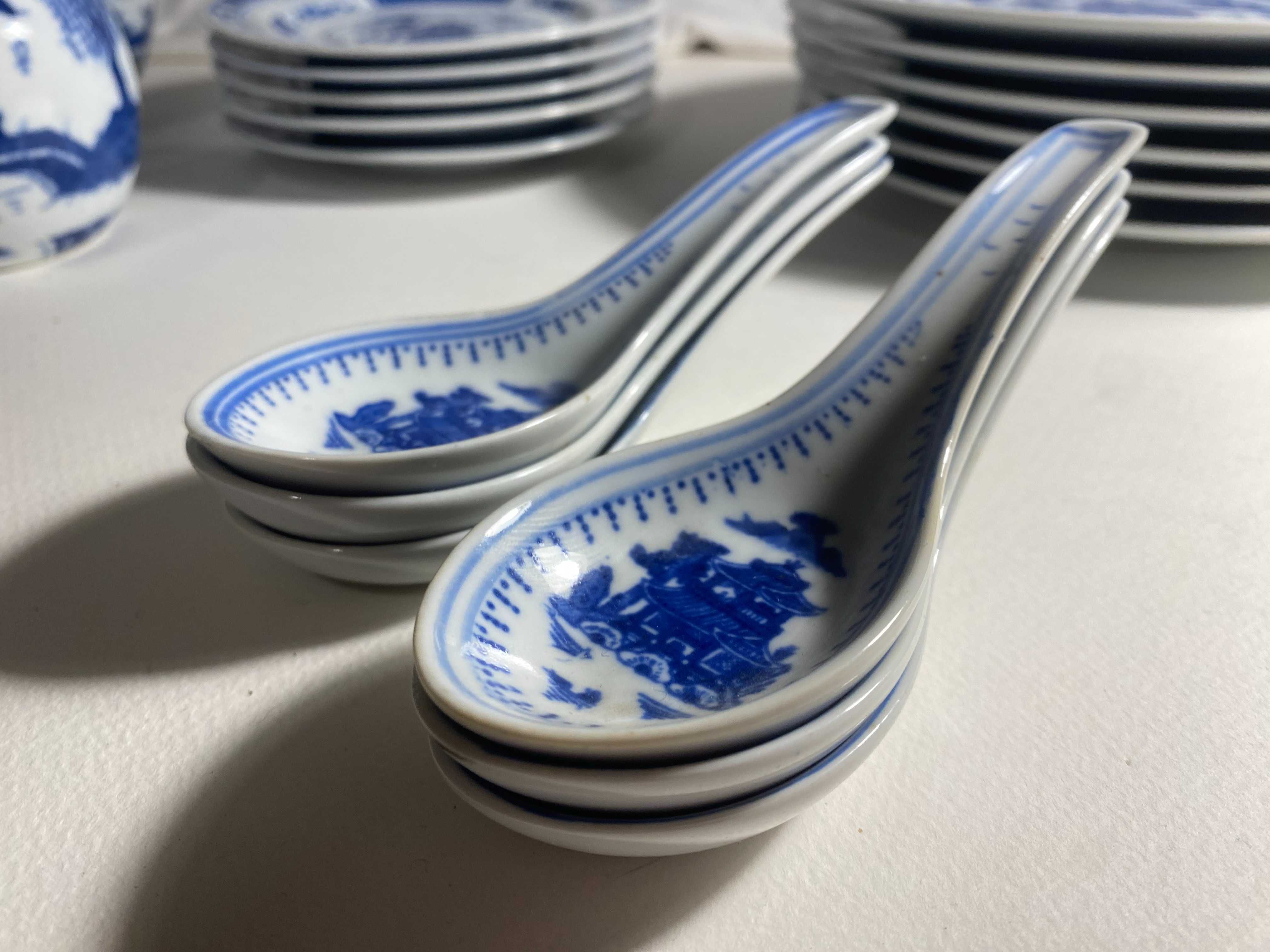 Serwis obiadowy z porcelany ryżowej Jing De Zhen made in china