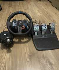 Игровой руль Logitech G29 Driving Force + коробка передач