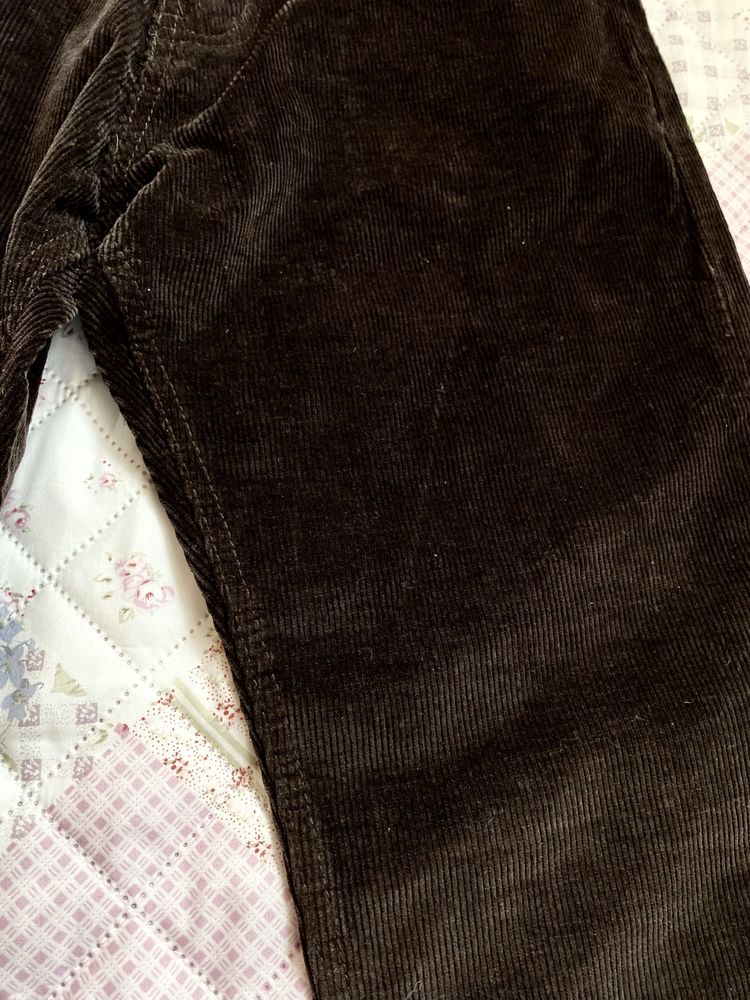 Czarne sztruksowe szerokie spodnie S 36 M 38 nowe st leon vintage