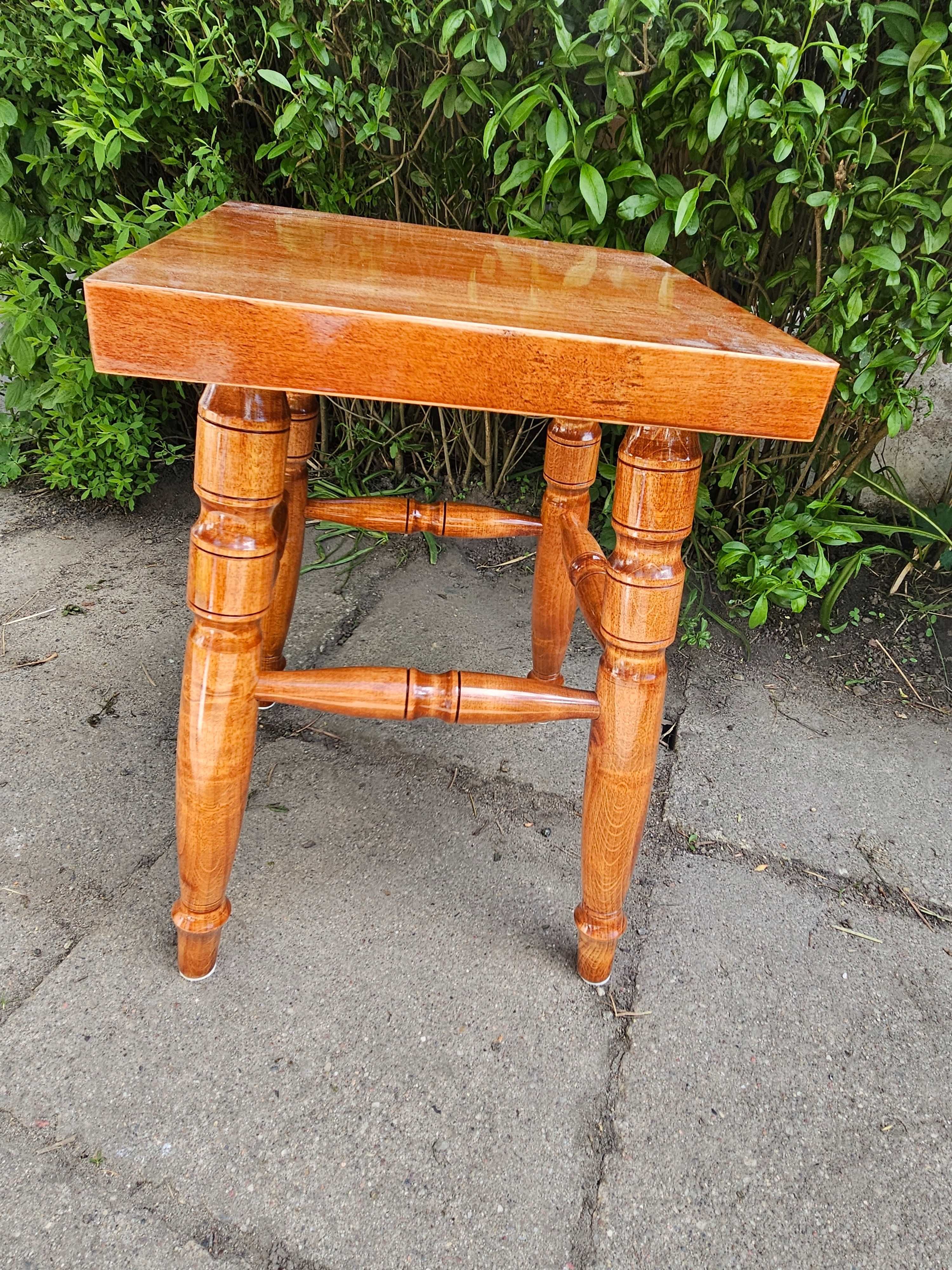 Stołek taboret drewniany hand made