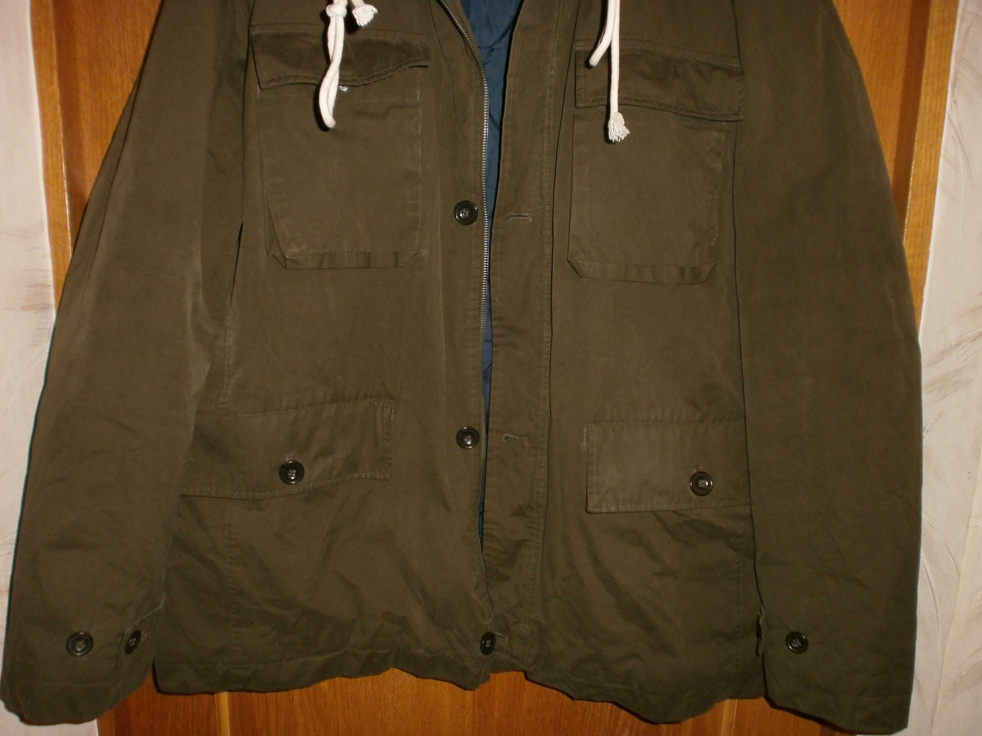 Куртка парка Next, олива, разм. XXL, наш 56-58. ПОГ-70 см