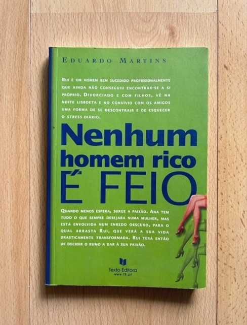 Livro “Nemhum Homem Rico É Feio” de Eduardo Martins