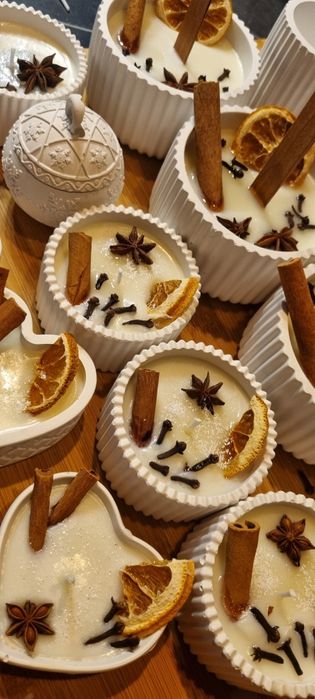 Świeca handmade o zapachu Grzanego wina