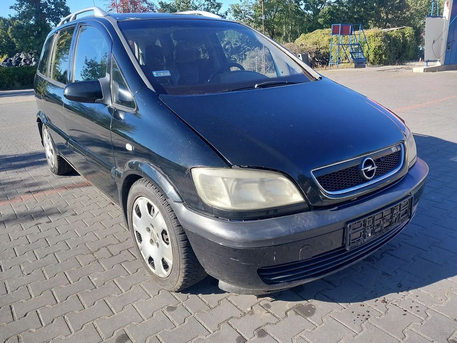 Opel Zafira A OPC silnik kompletny 2.0T Z20LET 200 KM skrzynia biegów sprzęgło maska zderzak drzwi listwa atrapa grill lusterko Z20R fotel fotele skóra skórzane RECARO boczek lampa felgi r16 hak holowniczy szyba mcperson zestaw startowy sterownik panel po