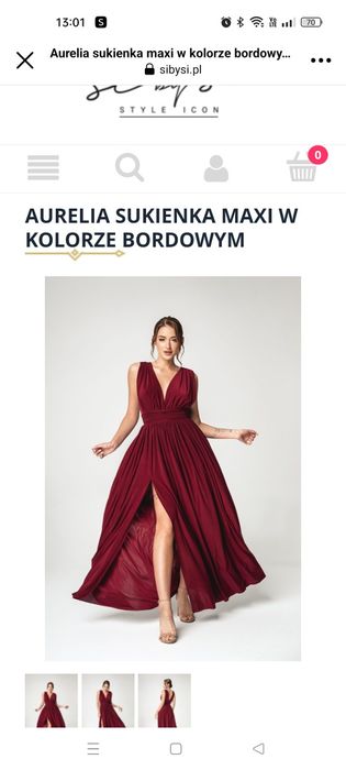 Sukienka wieczorowa roz.XL