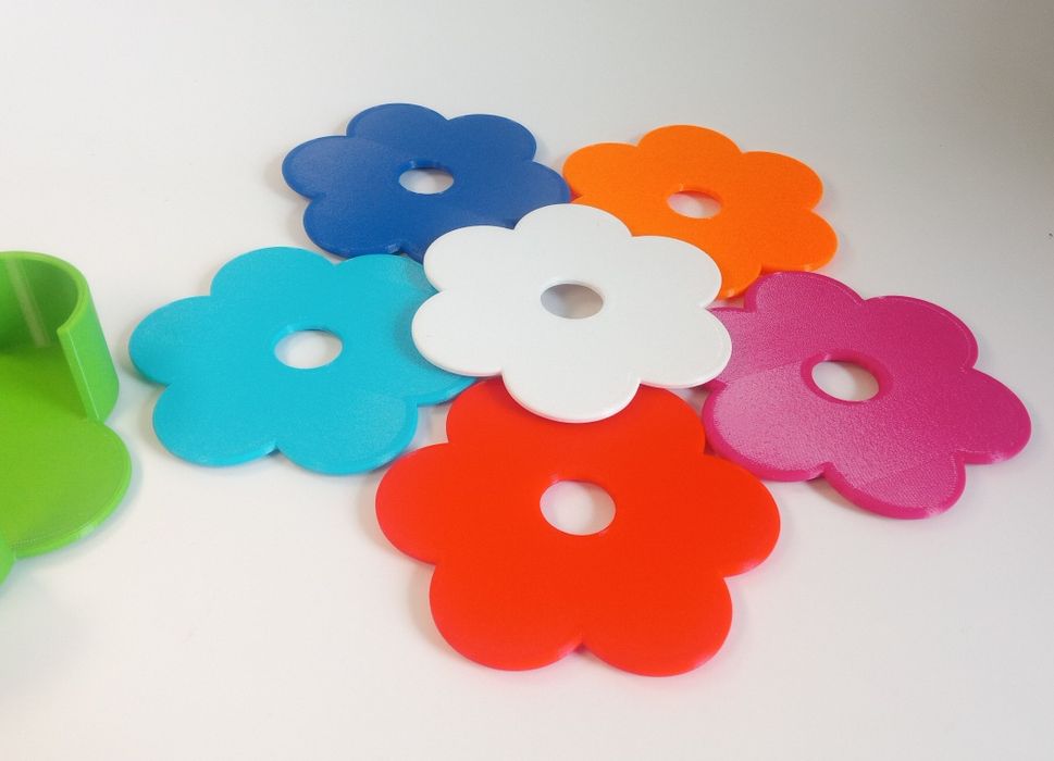 Podkładka podstawka pod kubek szklankę "Flowers"