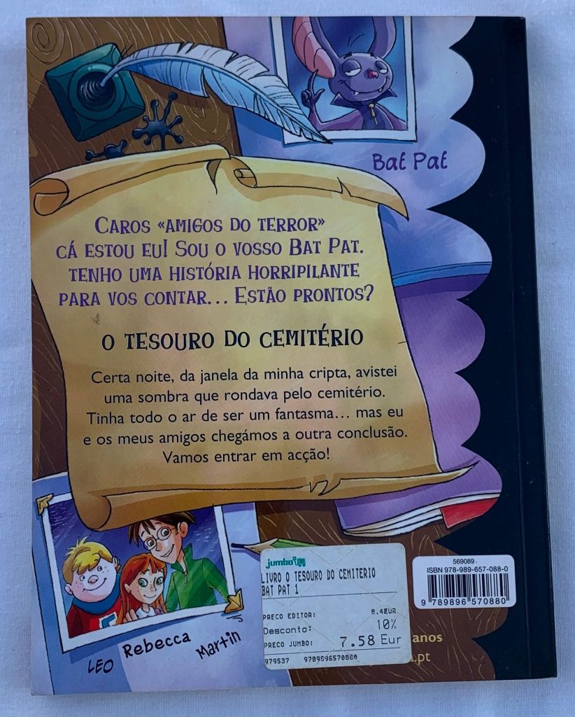 Livro BatPat O tesouro do cemitério