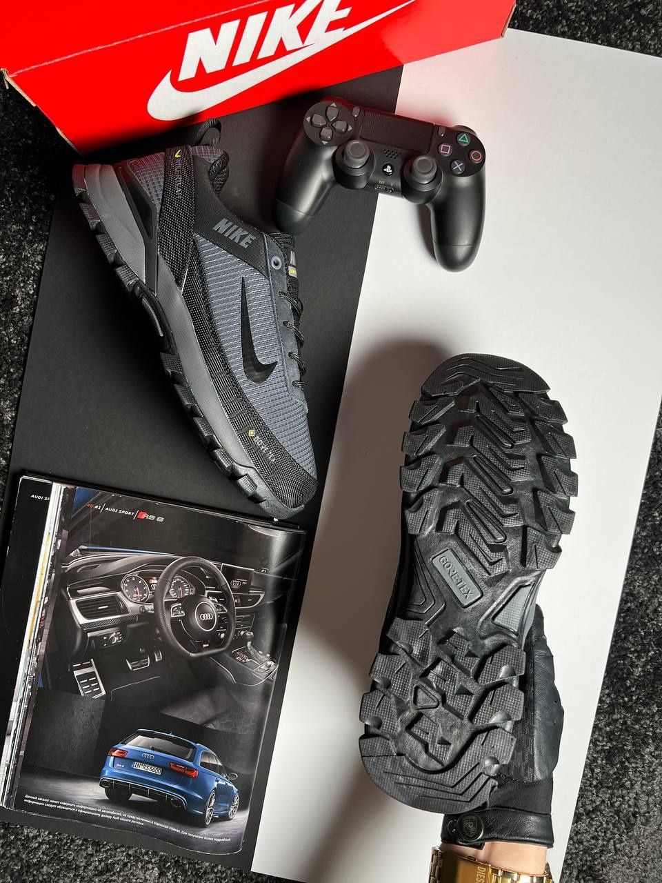 Чоловічі Зимові кросівки Nike Rivah Gore-Tex Termo Сірі
