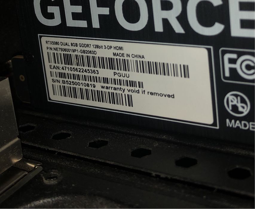 Palit Dual RTX 5060 8GB | Гарантія 1,6 року|