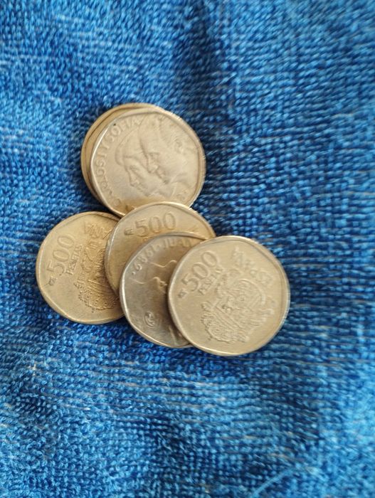 Moedas de 500 pesetas