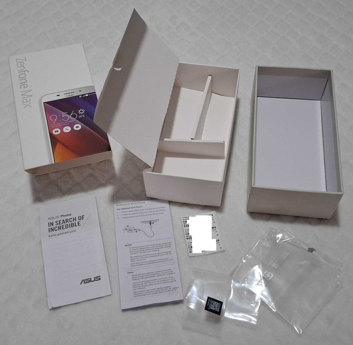 Pudełko po telefonie Asus Zenfone Max, ZC550KL, Z010D