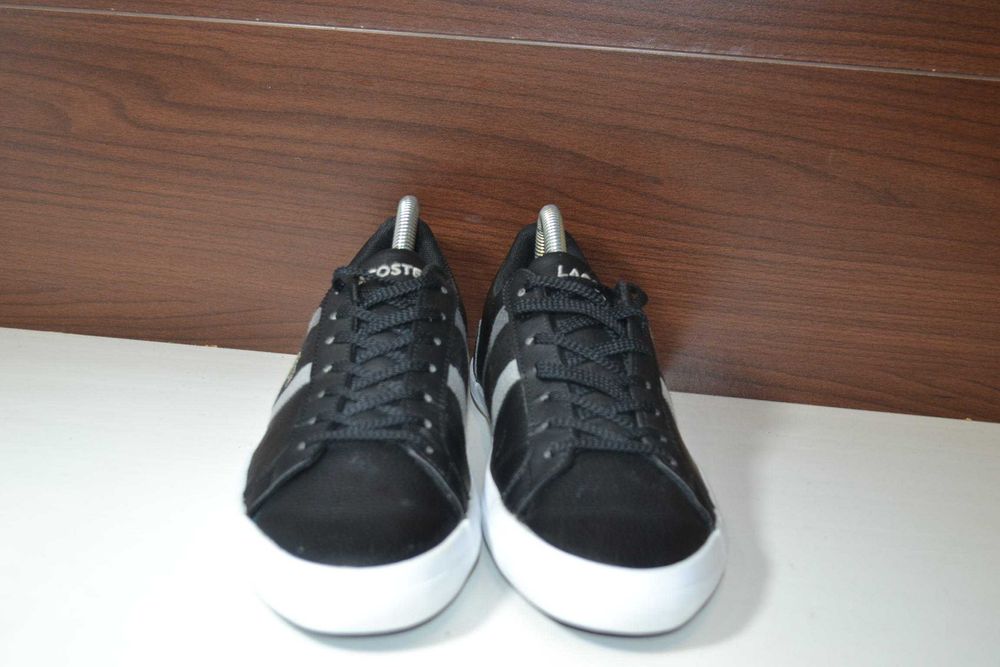 Lacoste 40р кеды кроссовки кожаные оригинал