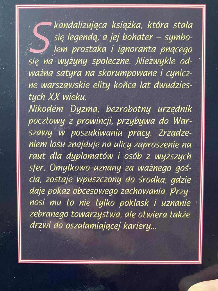 Tadeusz Dołęga-Mostowicz „kariera Nikodema Dyzmy”