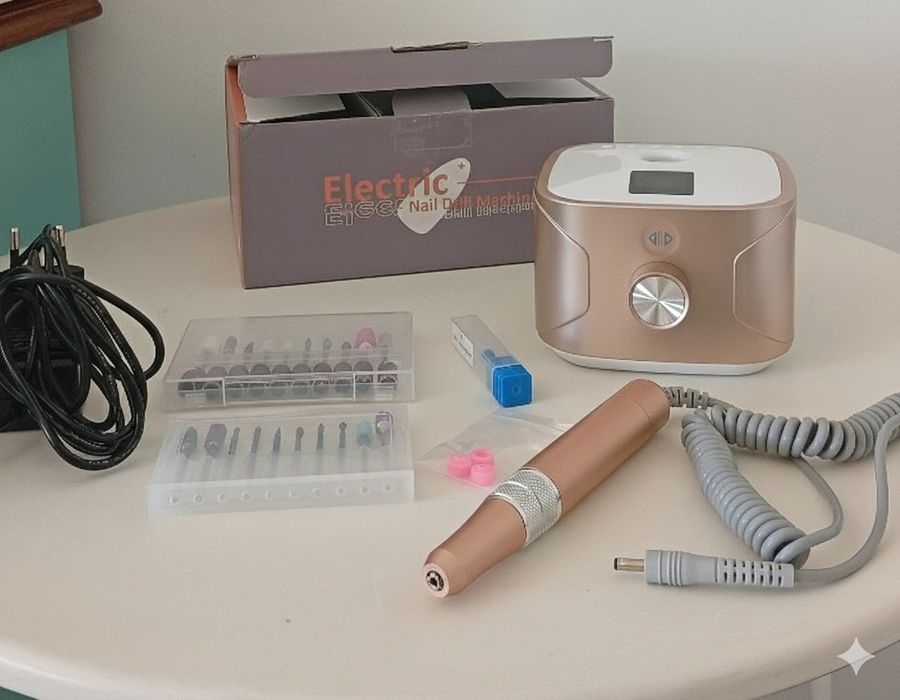 Máquina elétrica de unhas profissional+ Cabine