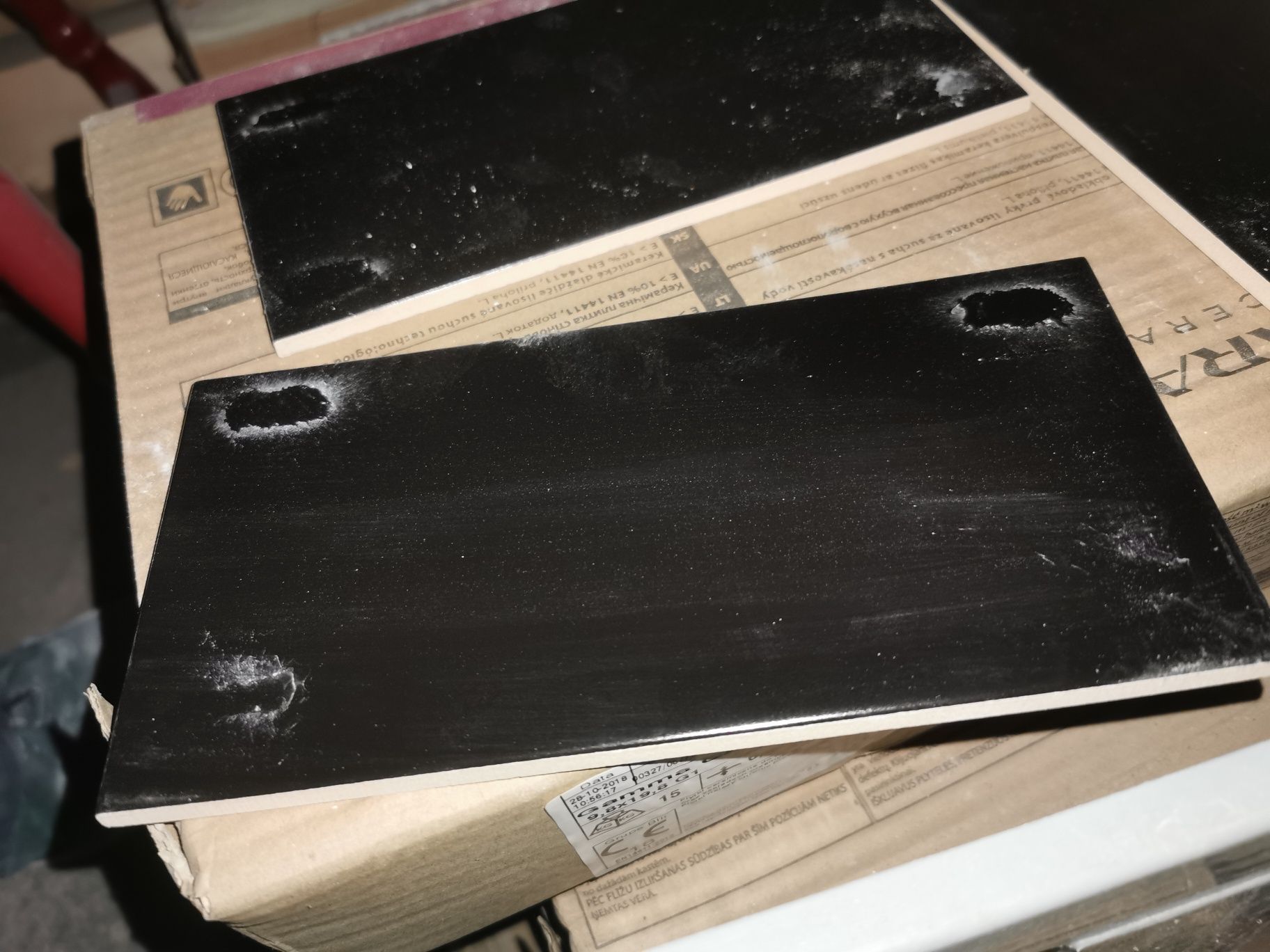 Płytki ścienne Paradyż GAMMA czarna mat 9.8x19.8 GAT1