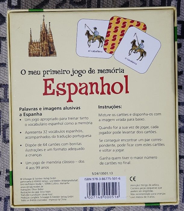 O meu primeiro jogo de memoria espanhol