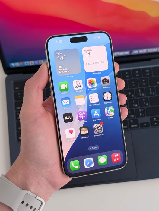 iPhone 15 Pro Max 256Gb White Titanium | Айфон 15 Про Макс Неверлок