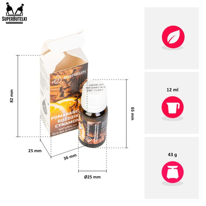 Naturalny olejek eteryczny o ZAPACHU ŚWIĄT cynamon pomarańcza goździk