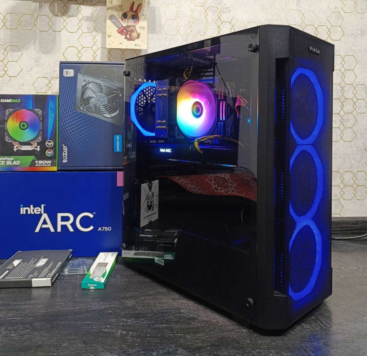 Ігровий ПК i5 12400F Intel ARC A750 8GB 32 DDR4 6/12 Ядер LGA1700 B660