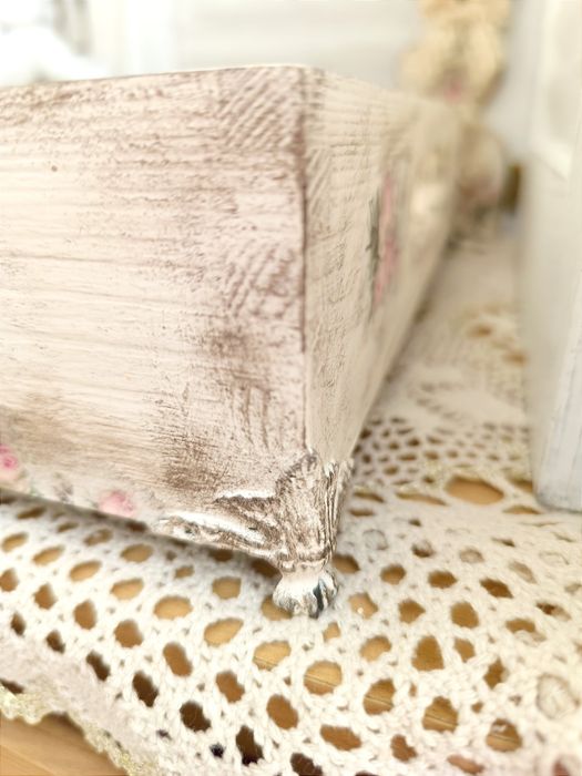 Taca vintage róże duża