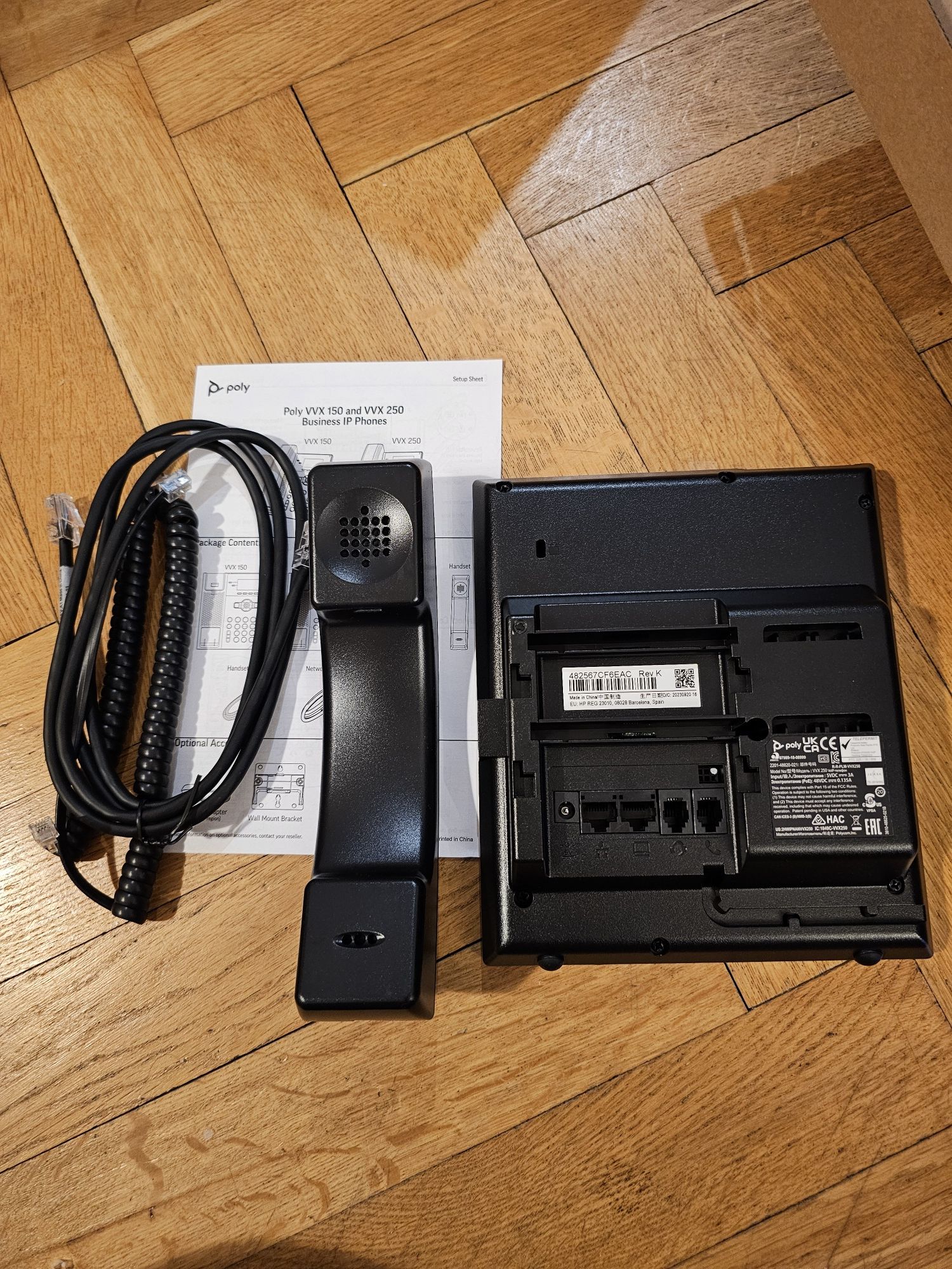 Polycom Poly VVX 250 biznesowy telefon IP VoIP Sieciowy 4-Liniowy SIP