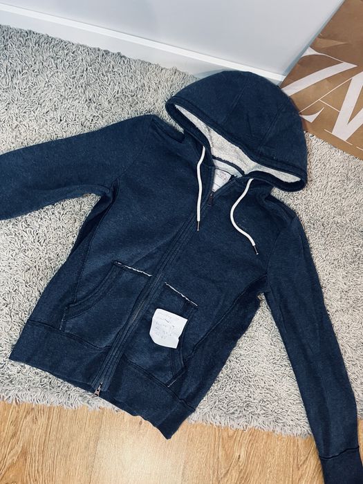 S.Olivier bluza granatowa damska z futerkiem ocieplana piekna na suwak