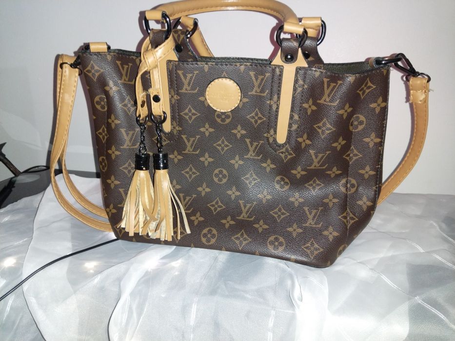 Louis Vuitton Paris brązowa torebka damska