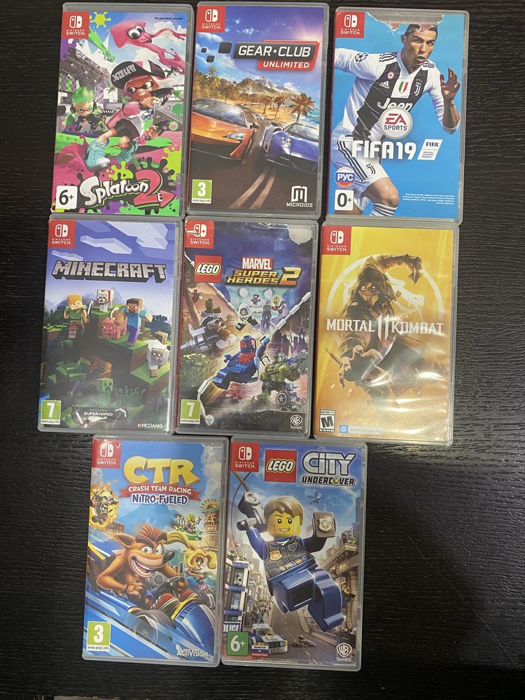 Игровая консоль nintendo switch+ 8 игр