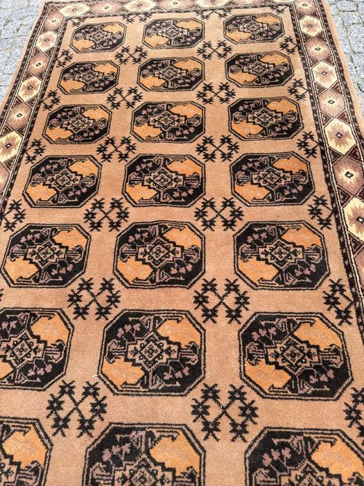 Dywan kaszmirowy r. tkany złoty Afgan Afganistan 210x120 gal.5tyś