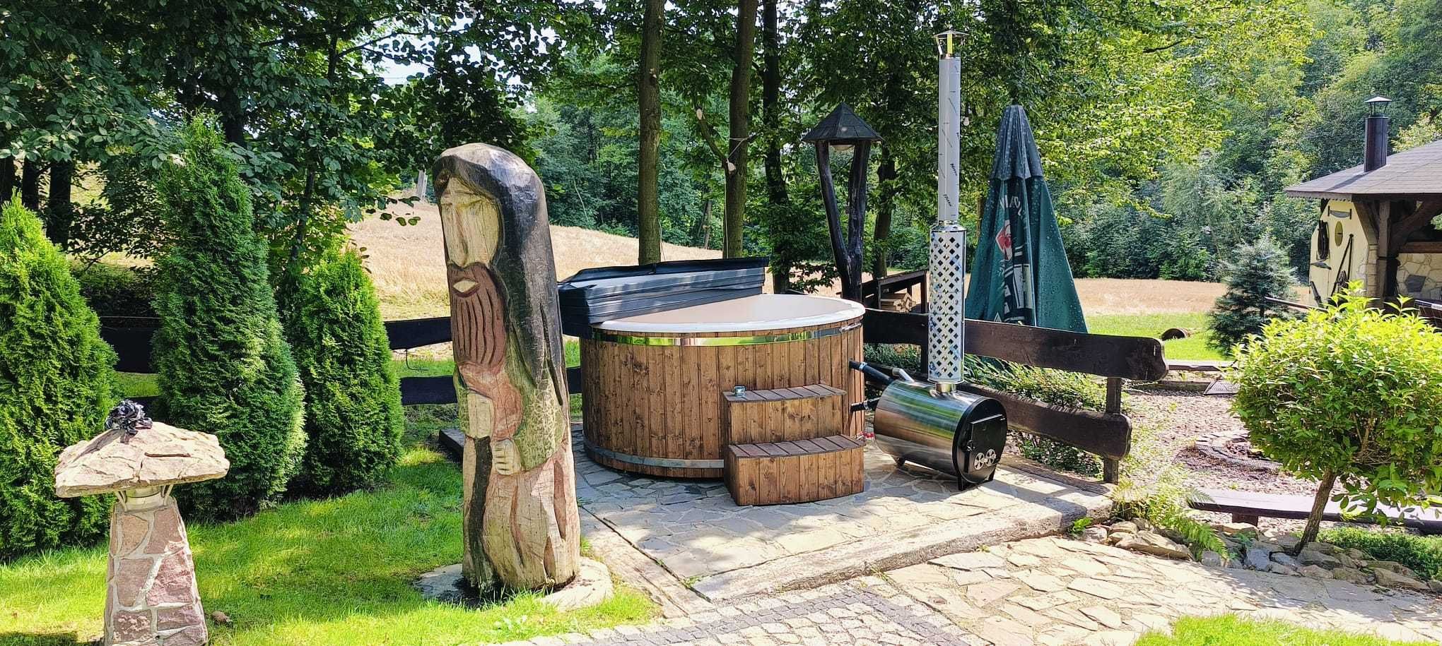 Balia ogrodowa z piecem na drewno, jacuzzi ogrodowe, ruska bania TANIO