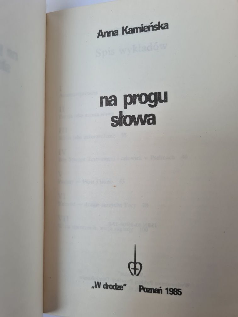 Na progu słowa - Anna Kamieńska