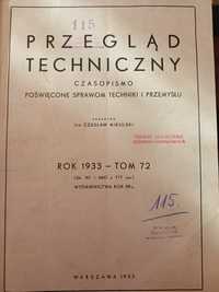 Czasopismo "Przegląd techniczny"-rocznik 1933