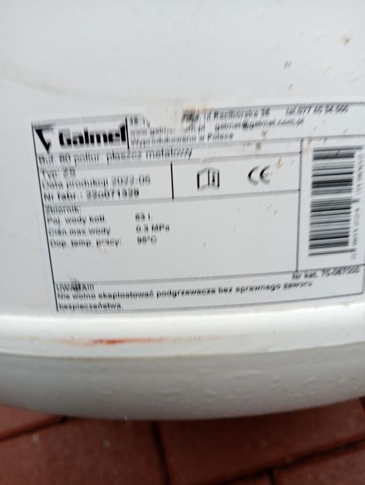 Bojler bufor 63 l Galmet