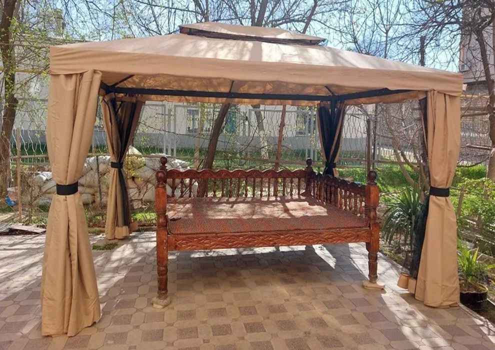 Плотные уличные шторы для беседок, веранд, террас, кафе, ресторана